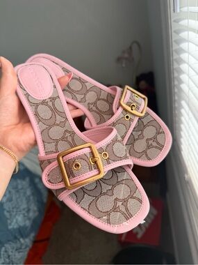 Coach Margot Kitten Heels Pink